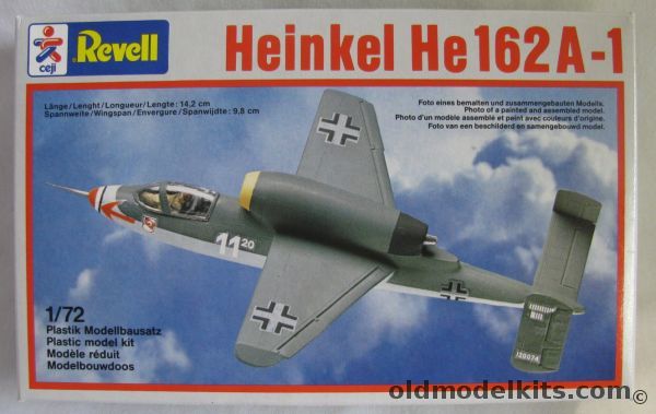 Revell 1/72 Heinkel He-162A-1 Volksjager 'Salamander', 4143 plastic model kit